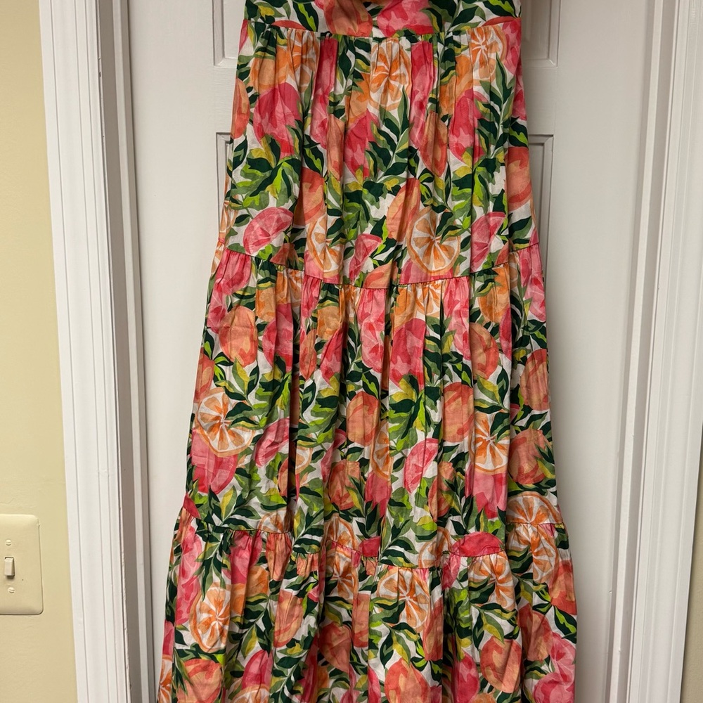 Lavender Brown Vibrant Floral Maxi Dress